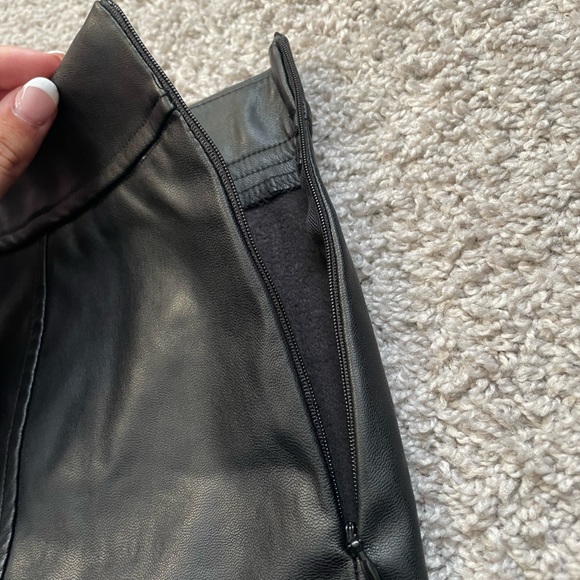Faux Leather Mini Skirt - Picture 2 of 4